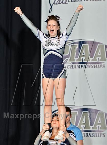 Thumbnail 1 in PIAA Competitive Spirit Championships (Small Squad Cheerbacks) photogallery.