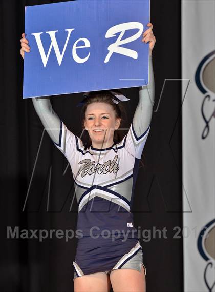 Thumbnail 2 in PIAA Competitive Spirit Championships (Small Squad Cheerbacks) photogallery.