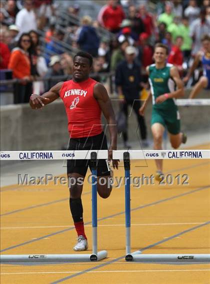 Thumbnail 3 in CIF NCS Meet of Champions (Boys 300M Hurdles - Prelims and Finals) photogallery.