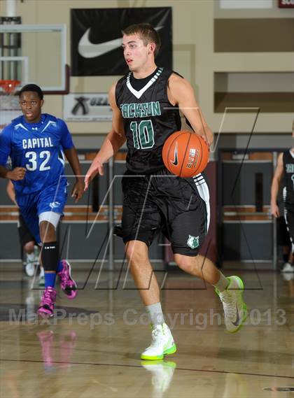 Thumbnail 3 in Capital Christian vs. Jackson (MaxPreps Holiday Classic Invitational Championship) photogallery.