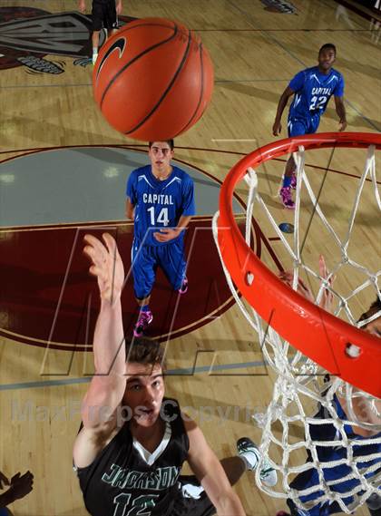 Thumbnail 2 in Capital Christian vs. Jackson (MaxPreps Holiday Classic Invitational Championship) photogallery.
