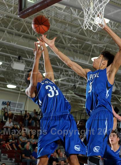 Thumbnail 2 in Capital Christian vs. Jackson (MaxPreps Holiday Classic Invitational Championship) photogallery.