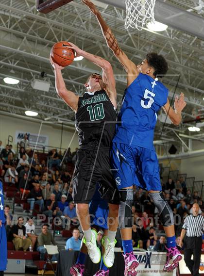 Thumbnail 3 in Capital Christian vs. Jackson (MaxPreps Holiday Classic Invitational Championship) photogallery.