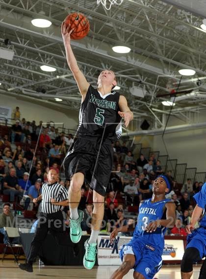 Thumbnail 3 in Capital Christian vs. Jackson (MaxPreps Holiday Classic Invitational Championship) photogallery.