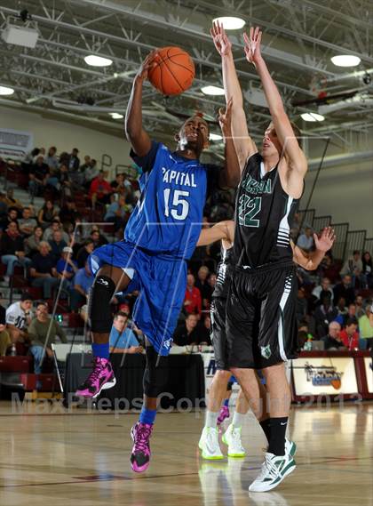 Thumbnail 3 in Capital Christian vs. Jackson (MaxPreps Holiday Classic Invitational Championship) photogallery.