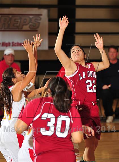 Thumbnail 3 in La Quinta vs. Palm Desert (MaxPreps Holiday Classic) photogallery.