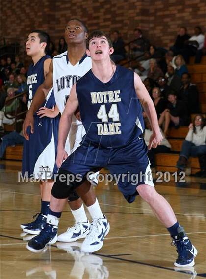 Thumbnail 1 in Notre Dame vs. Loyola photogallery.