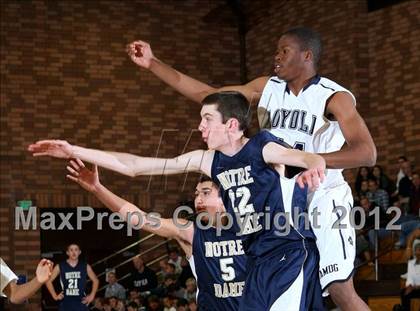 Thumbnail 3 in Notre Dame vs. Loyola photogallery.