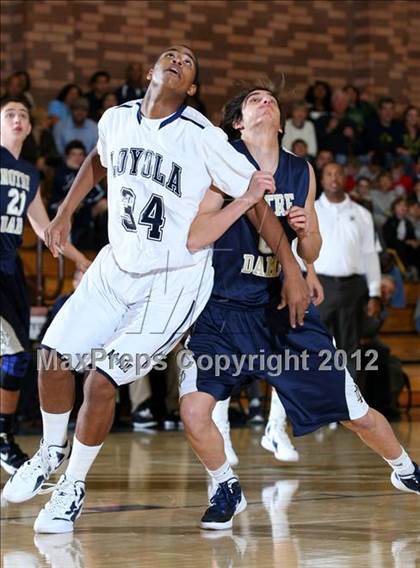 Thumbnail 1 in Notre Dame vs. Loyola photogallery.
