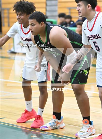 Thumbnail 3 in Phoenix Christian vs. Centennial (Sunnyslope Hoopsgiving Basketball Tournament) photogallery.