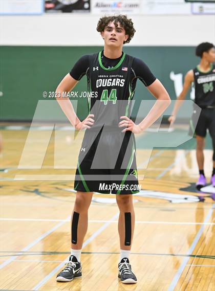 Thumbnail 2 in Phoenix Christian vs. Centennial (Sunnyslope Hoopsgiving Basketball Tournament) photogallery.
