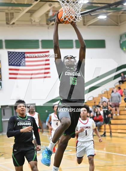 Thumbnail 1 in Phoenix Christian vs. Centennial (Sunnyslope Hoopsgiving Basketball Tournament) photogallery.