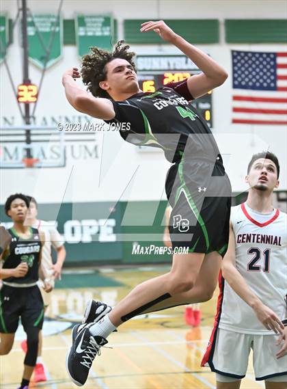 Thumbnail 1 in Phoenix Christian vs. Centennial (Sunnyslope Hoopsgiving Basketball Tournament) photogallery.