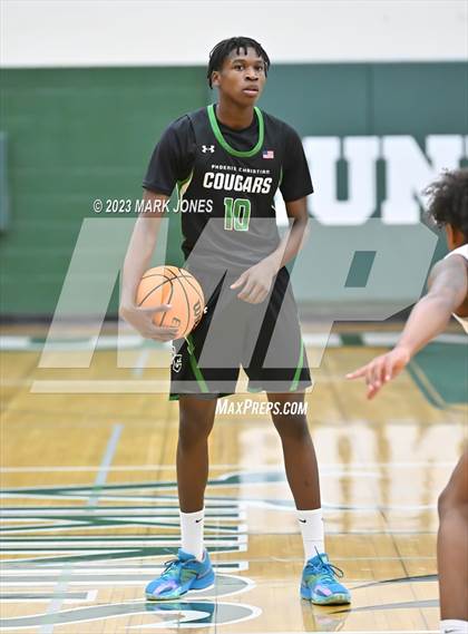 Thumbnail 1 in Phoenix Christian vs. Centennial (Sunnyslope Hoopsgiving Basketball Tournament) photogallery.