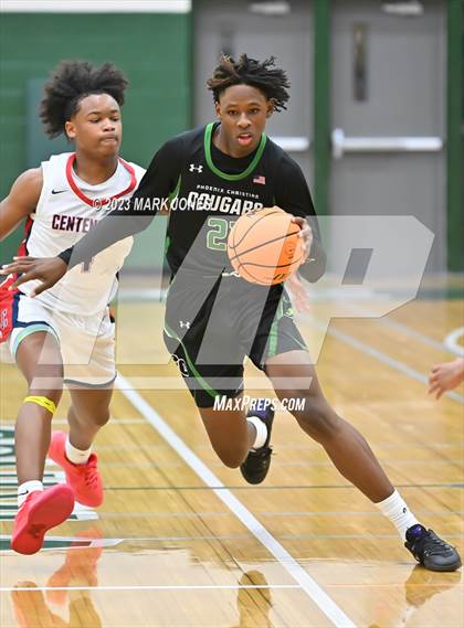 Thumbnail 2 in Phoenix Christian vs. Centennial (Sunnyslope Hoopsgiving Basketball Tournament) photogallery.