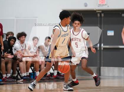 Thumbnail 2 in Veritas Christian vs. Lee's Summit North (Blue Valley Tournament) photogallery.