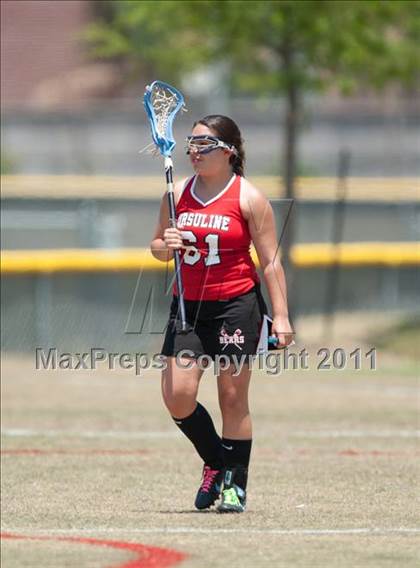 Thumbnail 1 in Ursuline Academy v Cy-Fair (D1 TGHSLL State Semifinal) photogallery.