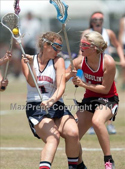 Thumbnail 3 in Ursuline Academy v Cy-Fair (D1 TGHSLL State Semifinal) photogallery.