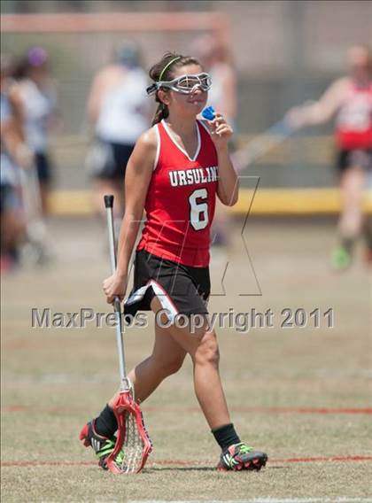 Thumbnail 2 in Ursuline Academy v Cy-Fair (D1 TGHSLL State Semifinal) photogallery.