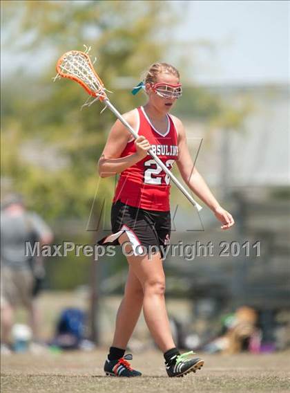 Thumbnail 3 in Ursuline Academy v Cy-Fair (D1 TGHSLL State Semifinal) photogallery.