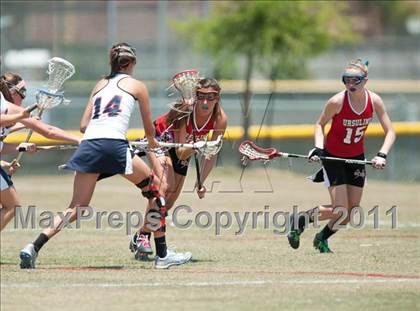 Thumbnail 1 in Ursuline Academy v Cy-Fair (D1 TGHSLL State Semifinal) photogallery.