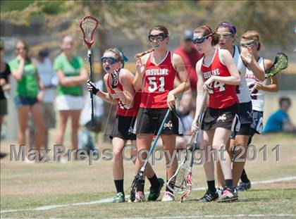 Thumbnail 2 in Ursuline Academy v Cy-Fair (D1 TGHSLL State Semifinal) photogallery.