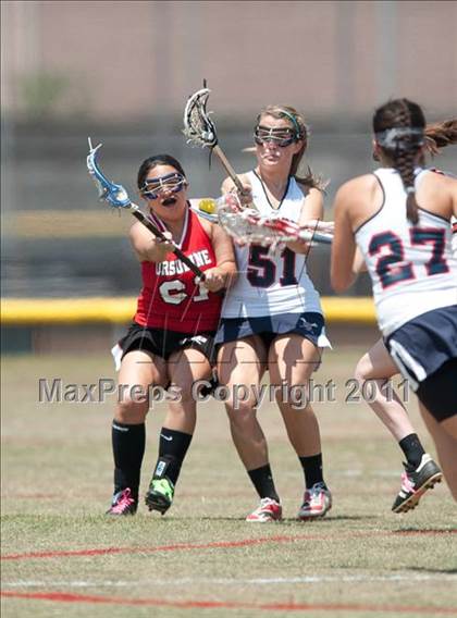 Thumbnail 1 in Ursuline Academy v Cy-Fair (D1 TGHSLL State Semifinal) photogallery.