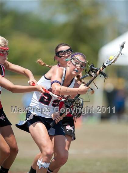 Thumbnail 1 in Ursuline Academy v Cy-Fair (D1 TGHSLL State Semifinal) photogallery.