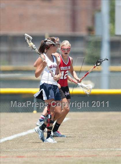 Thumbnail 2 in Ursuline Academy v Cy-Fair (D1 TGHSLL State Semifinal) photogallery.