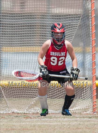 Thumbnail 2 in Ursuline Academy v Cy-Fair (D1 TGHSLL State Semifinal) photogallery.