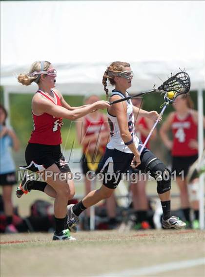 Thumbnail 1 in Ursuline Academy v Cy-Fair (D1 TGHSLL State Semifinal) photogallery.