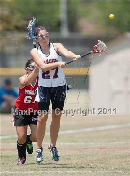 Thumbnail 1 in Ursuline Academy v Cy-Fair (D1 TGHSLL State Semifinal) photogallery.