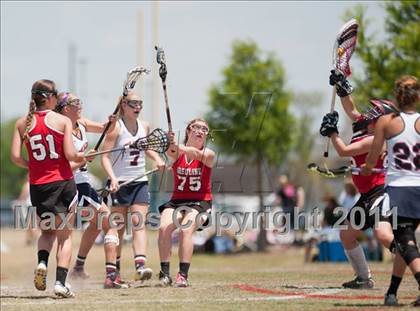 Thumbnail 2 in Ursuline Academy v Cy-Fair (D1 TGHSLL State Semifinal) photogallery.