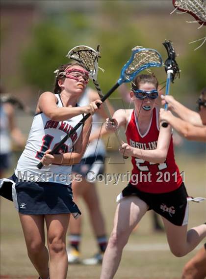 Thumbnail 3 in Ursuline Academy v Cy-Fair (D1 TGHSLL State Semifinal) photogallery.