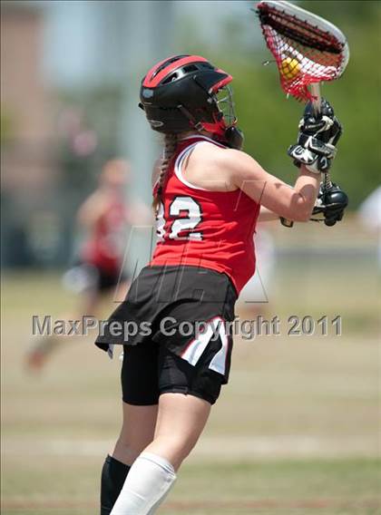 Thumbnail 3 in Ursuline Academy v Cy-Fair (D1 TGHSLL State Semifinal) photogallery.