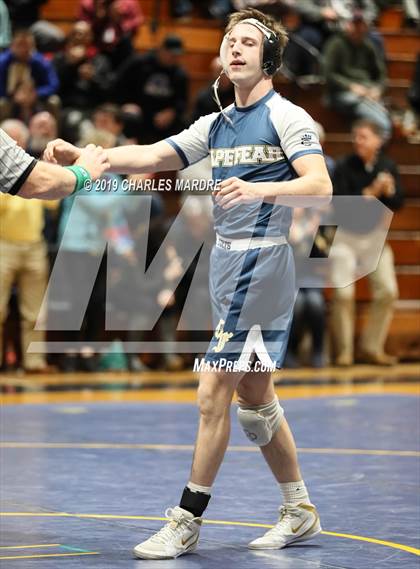 Thumbnail 2 in West Carteret vs Cape Fear (State Duals Round 4) photogallery.