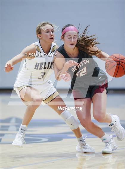 Thumbnail 2 in Helias vs Benton (Jefferson Bank Holiday Hoops) photogallery.