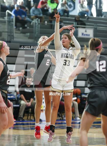 Thumbnail 2 in Helias vs Benton (Jefferson Bank Holiday Hoops) photogallery.