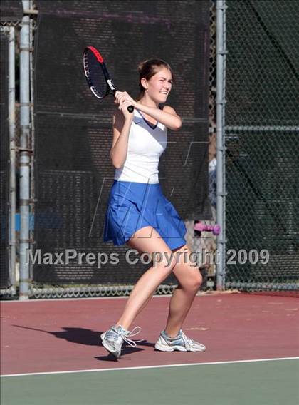 Thumbnail 1 in CIF LA City Section Individual Tennis Playoffs (Round 1 - 2) photogallery.