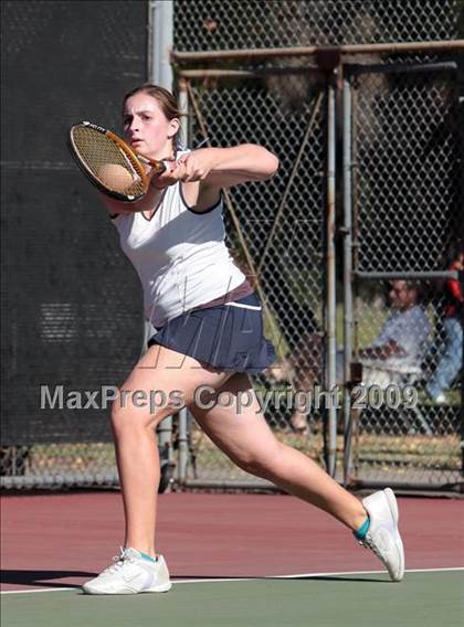 Thumbnail 3 in CIF LA City Section Individual Tennis Playoffs (Round 1 - 2) photogallery.