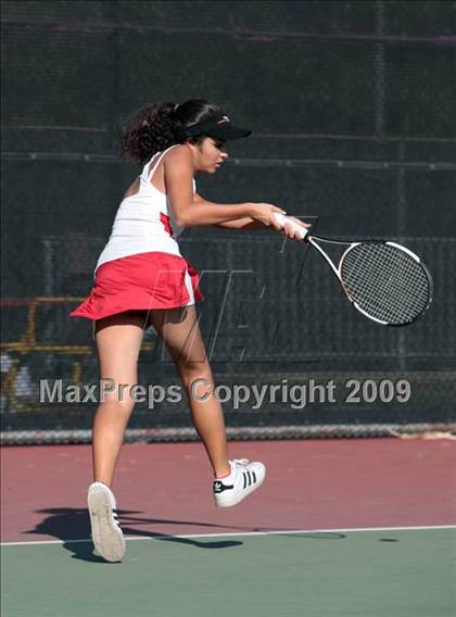 Thumbnail 1 in CIF LA City Section Individual Tennis Playoffs (Round 1 - 2) photogallery.