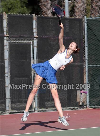 Thumbnail 3 in CIF LA City Section Individual Tennis Playoffs (Round 1 - 2) photogallery.