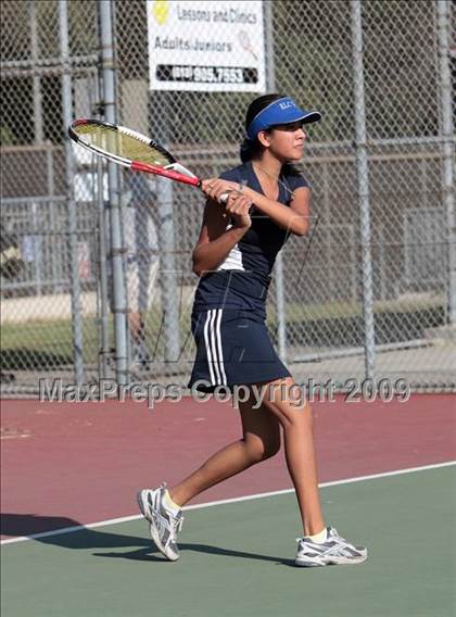 Thumbnail 1 in CIF LA City Section Individual Tennis Playoffs (Round 1 - 2) photogallery.