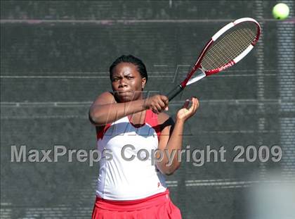 Thumbnail 1 in CIF LA City Section Individual Tennis Playoffs (Round 1 - 2) photogallery.