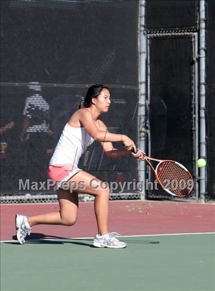 Thumbnail 1 in CIF LA City Section Individual Tennis Playoffs (Round 1 - 2) photogallery.