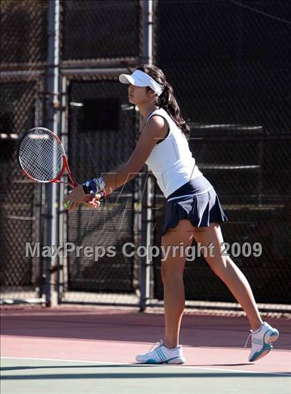 Thumbnail 3 in CIF LA City Section Individual Tennis Playoffs (Round 1 - 2) photogallery.