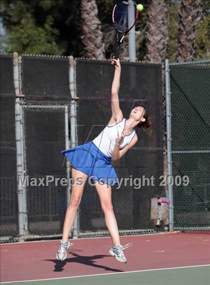 Thumbnail 2 in CIF LA City Section Individual Tennis Playoffs (Round 1 - 2) photogallery.