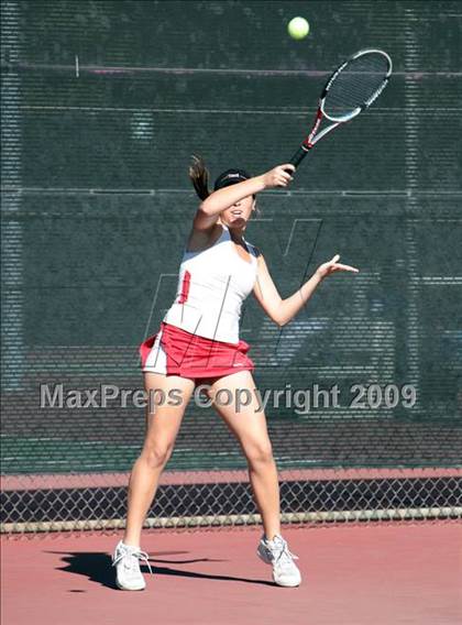 Thumbnail 2 in CIF LA City Section Individual Tennis Playoffs (Round 1 - 2) photogallery.