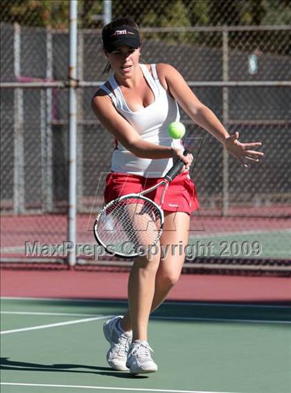 Thumbnail 3 in CIF LA City Section Individual Tennis Playoffs (Round 1 - 2) photogallery.