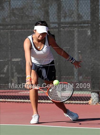 Thumbnail 1 in CIF LA City Section Individual Tennis Playoffs (Round 1 - 2) photogallery.